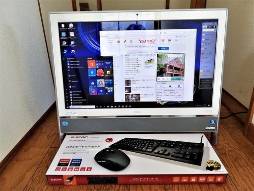 【中古動作品】☆NEC-VN770/H-Corei7-2670QM-新品 SSD 240GB-4GBメモリー-ブルーレィ-Win 10☆一体型