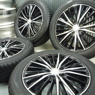 マナレイ★VERTEC　VR-５　215/55R17　オデッセイ　TOYO　トランパス　バリ山　調整済　即装着可能