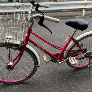 24インチ子供用自転車ピンク