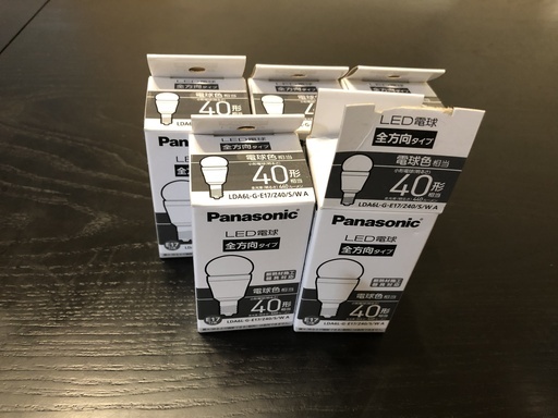 panasonic LED電球 40形 x 4個