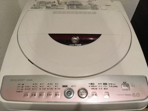 SHARP シャープ 全自動電気洗濯機(6.0kg) 2012年製