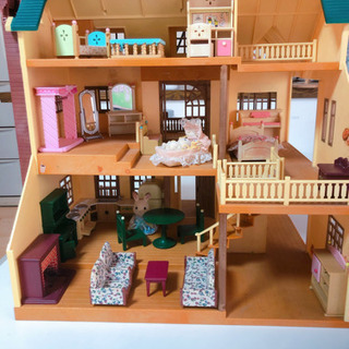 シルバニアファミリー お家と家具とお人形のセット