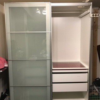 IKEA PAX システムクローゼット セッケンフロストガラス