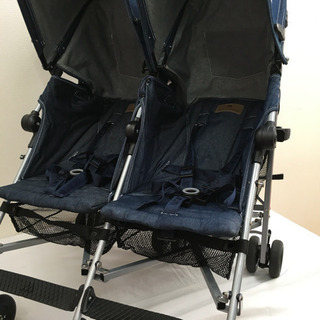 【2人乗りベビーカー】 マクラーレン Twin Triumph デニムインディゴ 2人乗りベビーカー】 マクラーレン Twin Triumph デニムインディゴ