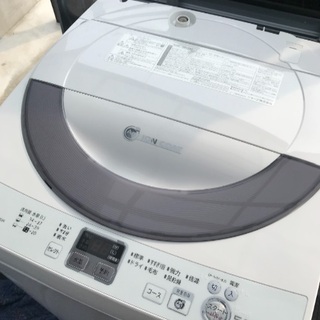 取引中2014年製シャープ全自動洗濯機容量5.5キロ千葉県内配送無料  