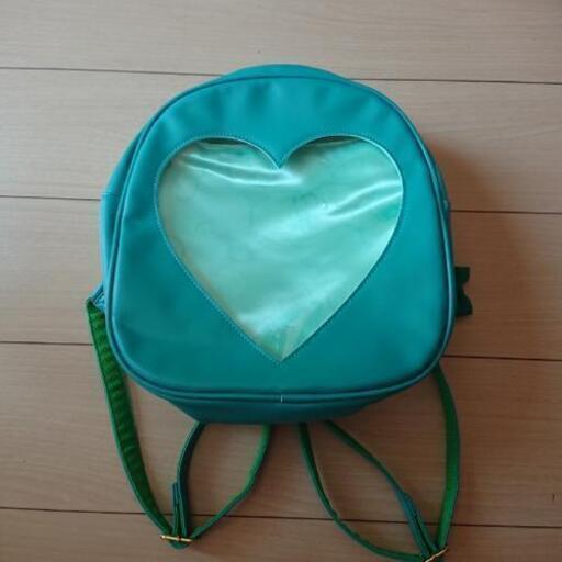 Wego ハートウィンドウリュック 緑色 ささ 姪浜の子供用品の中古あげます 譲ります ジモティーで不用品の処分