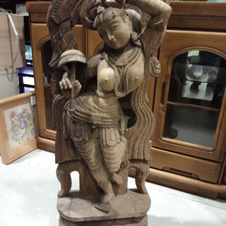 モノ市場 東海店　木彫り　女人　裸像　置物　オブジェ　