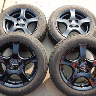 美品♪　ボーベット　１５インチ　ミニ　４穴車用　国産スタッドレス付き