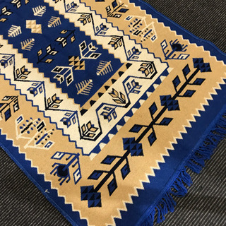 残り1枚 大型 ウズベキスタン ラグマット 希少 リバーシブル