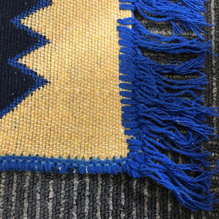 残り1枚 大型 ウズベキスタン ラグマット 希少 リバーシブル