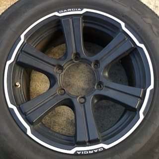 レイズ ガルシア レボルバー マッドブラック スポーク 200系 ハイエース GARCIA 16インチ 7J+38 6H 139.7 PCD 139.7