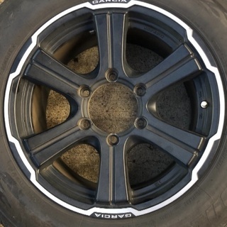 レイズ ガルシア レボルバー マッドブラック スポーク 200系 ハイエース GARCIA 16インチ 7J+38 6H 139.7 PCD 139.7