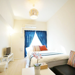 【民泊】家電4点とベッドと照明 【一人暮らしにも】 民泊】家電4点とベッドと照明 【一人暮らしにも】