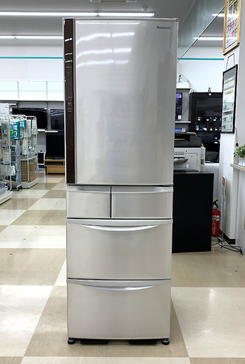 札幌発 Panasonic パナソニック 5ドア冷蔵庫 411L NR-E431V-N 2016年製 エコナビ搭載