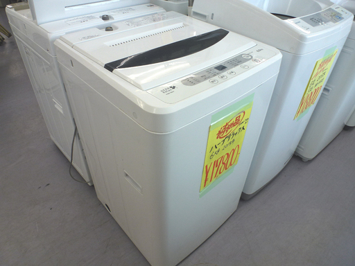 手稲リサイクル ハーブリラックス 6Kg 2015年製洗濯機YWM-T60A1 ￥17,800-