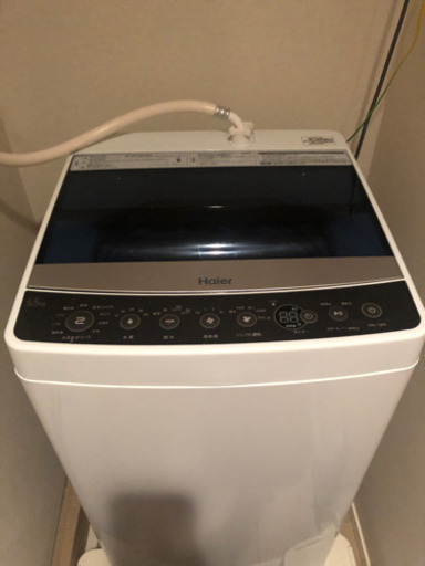 ハイアール　全自動洗濯機 ブラック [洗濯5.5kg /乾燥機能無 /上開き]