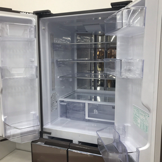 1年保証付き】SHARP（シャープ）6ドア冷蔵庫 2016年製 455L