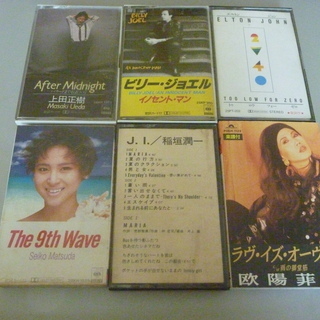 古いミュージックテープ（松田聖子、稲垣潤一、他）