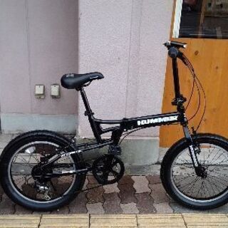 美品☆HUMMER  FATｰBIKE 20吋折り畳み自転車 外...