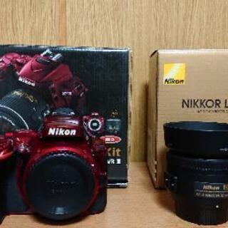 取引中、カメラ売ります　一眼レフ　Nikon　D5500 35m...