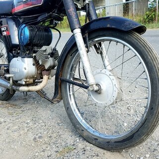 発送可★ヤマハ YB50 F5B 始動動画有 1450km 2st 6V★交換下取り上取り可札幌