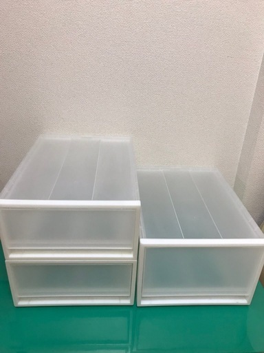 無印良品 引き出し 衣装ケース クローゼットケース 押入れ収納ケース 高さ違い3つセット むっとん 大和の収納家具 タンス 衣類収納 の中古あげます 譲ります ジモティーで不用品の処分