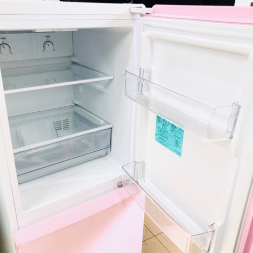 かわいいピンク!! ハイアール 148L 2ドア冷蔵庫 2018年製 ピンク JR-NF148A