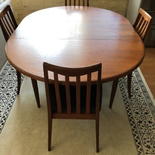 交渉中 G-plan ジープラン　ダイニングテーブル　ダイニングチェア4脚