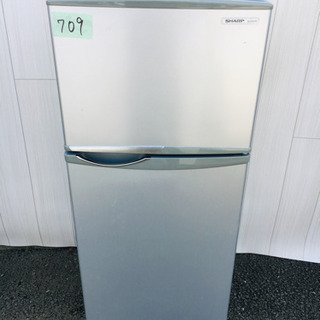 709番 SHARP✨ ノンフロン冷凍冷蔵庫❄️SJ-H12W-S‼️