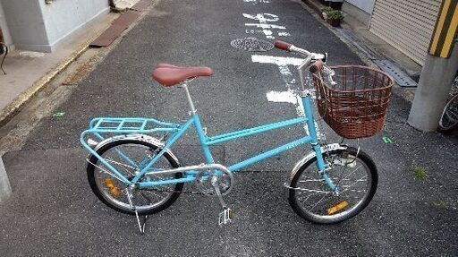 SAKURA【KIYOUTO JAPAN】20吋 ミニベロ(小径車）シングル/ライトブルー
