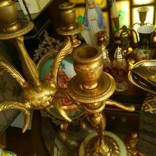 フランスアンティーク 大型キャンドルスタンド