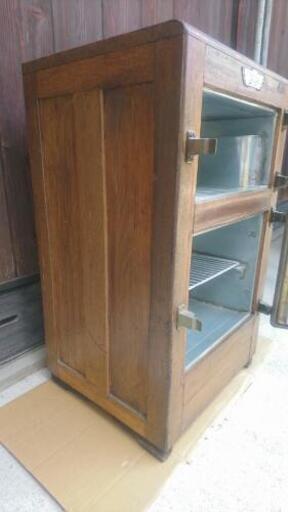 受付終了)木製 冷蔵庫 レトロ fuji