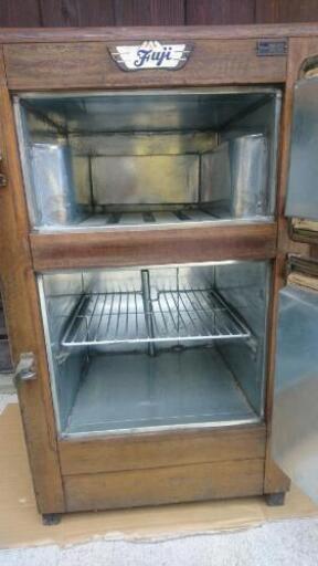 受付終了)木製 冷蔵庫 レトロ fuji