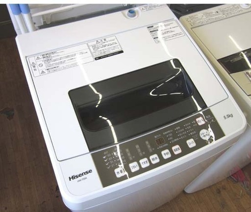 札幌 2017年製 5.5Kg洗濯機 ハイセンス HW-T55A