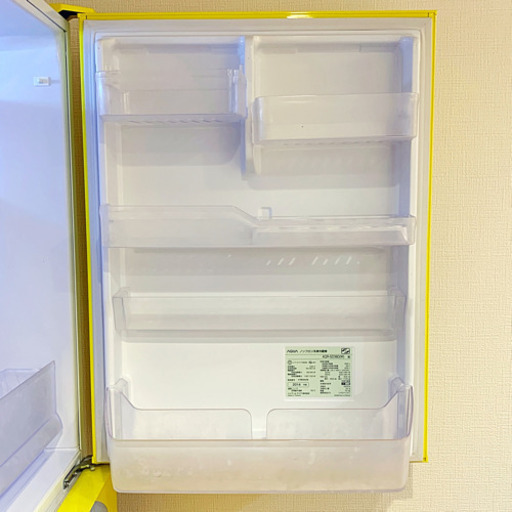 ラシックカラー冷蔵庫「黄色」 355㍑　6万→4.5万