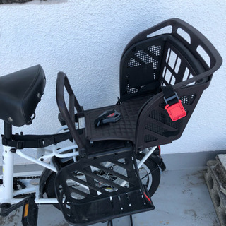 チャイルドシート付き子供乗せ自転車(20インチ、ミニベロ)