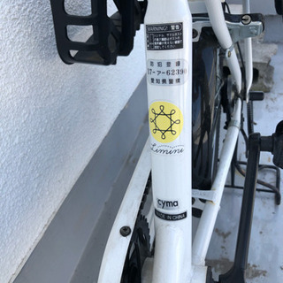 チャイルドシート付き子供乗せ自転車(20インチ、ミニベロ)