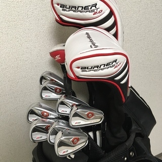【中古】TaylorMade/テイラーメイド ゴルフバッグとクラブのセット