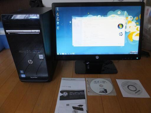 【10000円(50%)値下げ】HP p6-2160jp PC＆モニタ win7 core i3 完全動作品 北海道苫小牧市近郊の方歓迎