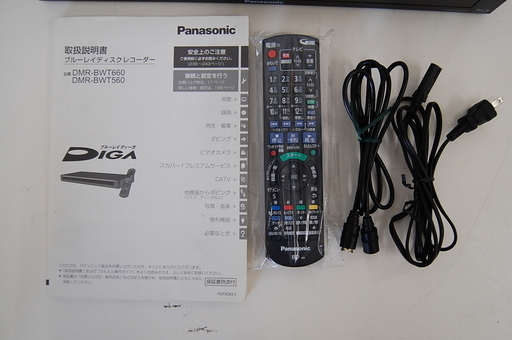 Panasonic ブルーレイディスクレコーダー 500GB DMR-BWT560 ダブルチューナー DIGA/ディーガ 2014年製 動作