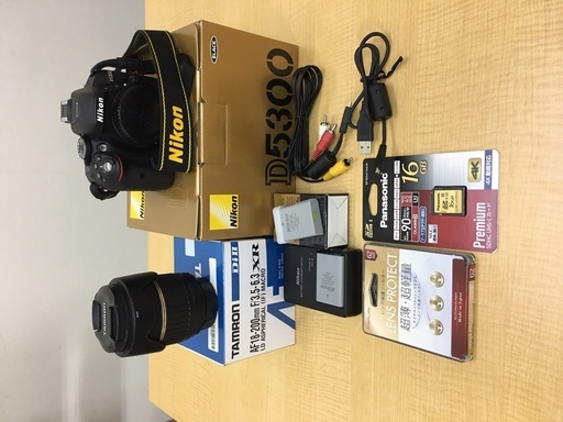 デジカメ 一眼レフ カメラ Nikon ニコン デジタル一眼レフ D5300 BLACK