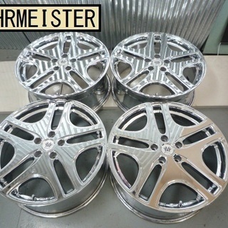 レアマイスター☆LEHRMEISTER 19×8J 5H114.3 ＋48 メッキ ミニバン