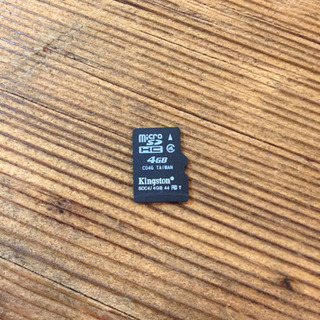 microSD 4GB(未使用)値下げしました