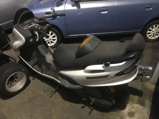 マジェスティ125fi ジャンク 不動車 ダブル出しマフラー サス社外 マジェスティ125fi ジャンク 不動車 ダブル出しマフラー サス社外