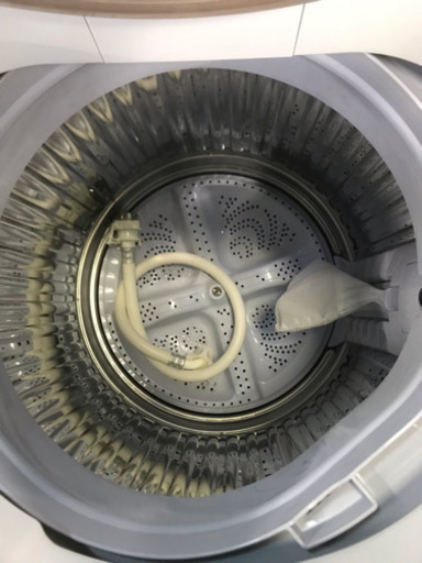 少しキズあり 2017年製 SHARP 全自動電気洗濯機 ES-KS70S-N 7.0kg洗い