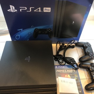 【中古】PS4 Pro 追加コントローラー　＆　Minecraf...