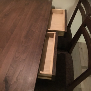 ダイニングテーブルとイスのセット used ブラウン系