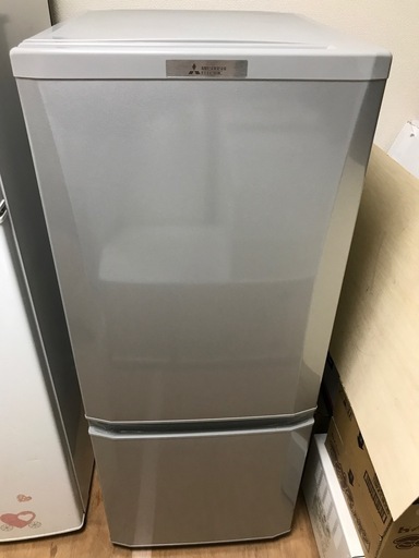 高年式！  冷蔵庫　三菱 MITSUBISHI 2ドア冷蔵庫　MR-P15A-S 2017年 シルバー