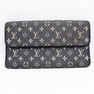 LV ルイヴィトン モノグラムミニ 長財布 ネイビー