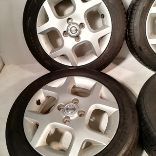 キューブ Z11 純正 175/60R15 ノーマルタイヤ 15x5.5 4-100 +50 4本 